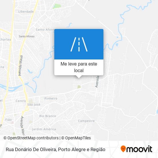 Rua Donário De Oliveira mapa