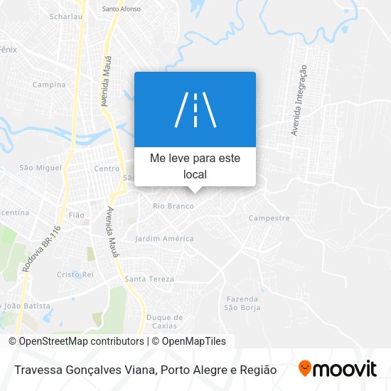 Travessa Gonçalves Viana mapa