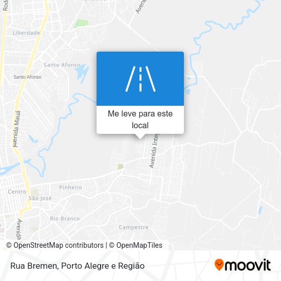 Rua Bremen mapa