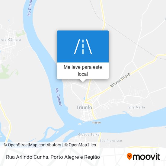 Rua Arlindo Cunha mapa