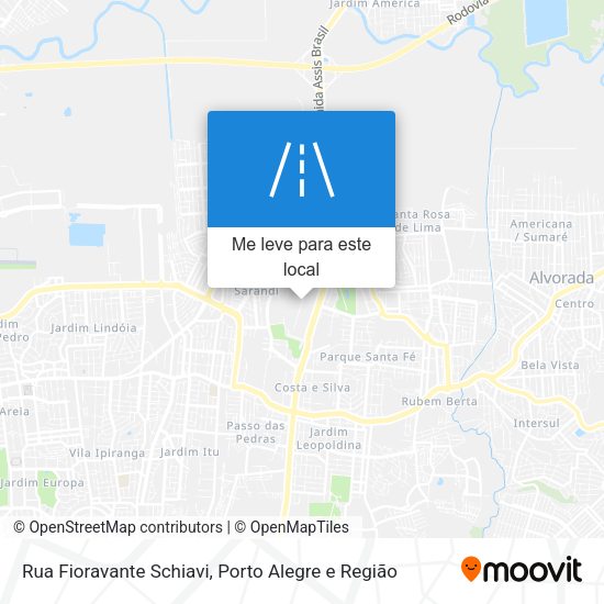 Rua Fioravante Schiavi mapa