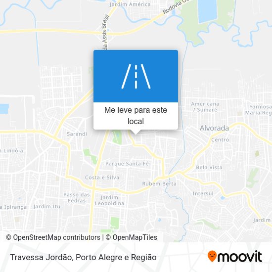 Travessa Jordão mapa