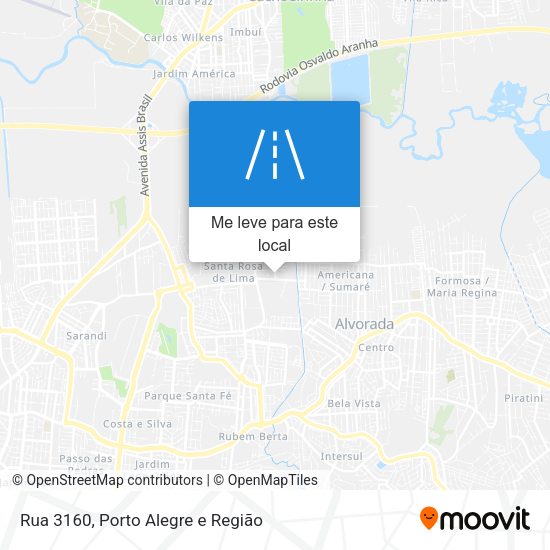 Rua 3160 mapa