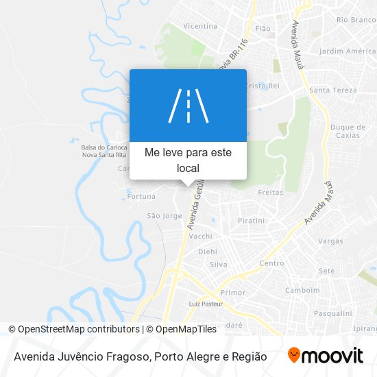 Avenida Juvêncio Fragoso mapa