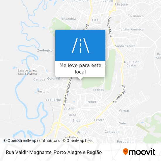 Rua Valdir Magnante mapa