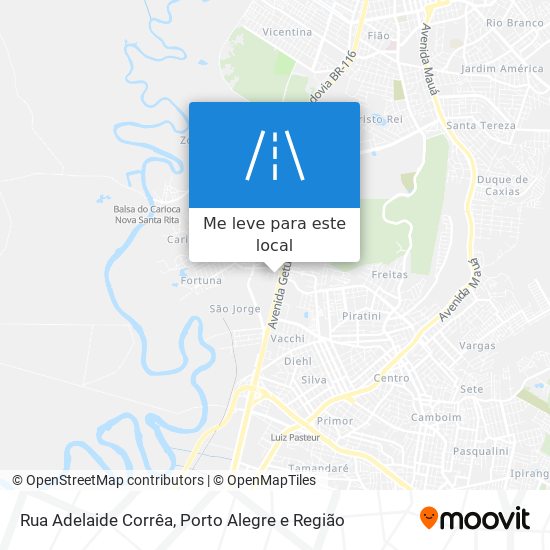 Rua Adelaide Corrêa mapa