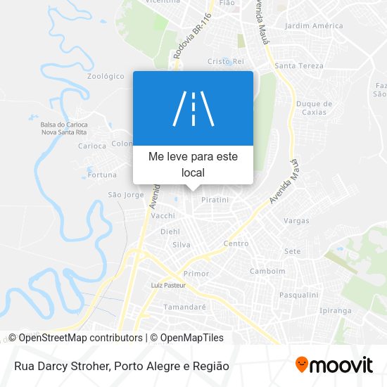 Rua Darcy Stroher mapa