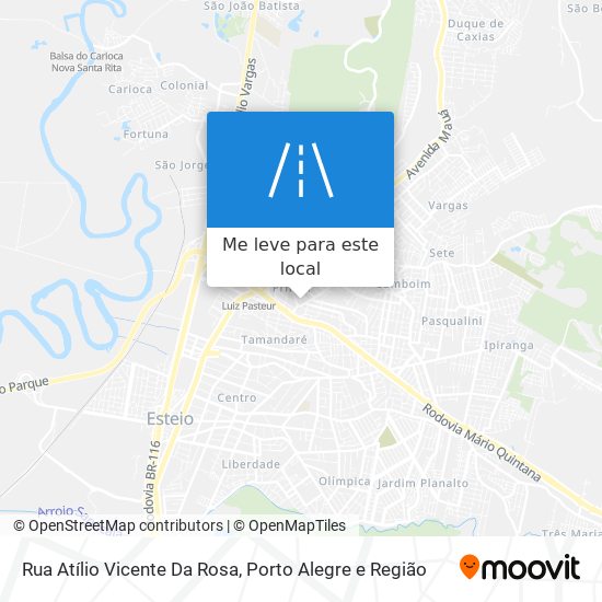 Rua Atílio Vicente Da Rosa mapa