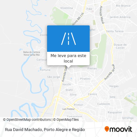 Rua David Machado mapa