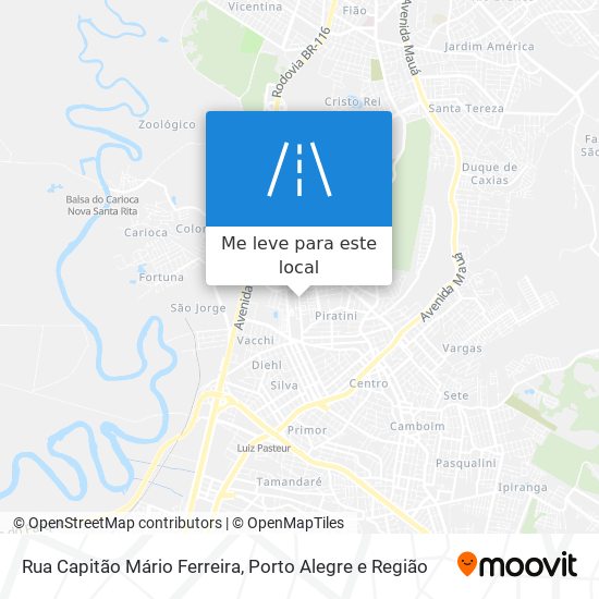 Rua Capitão Mário Ferreira mapa