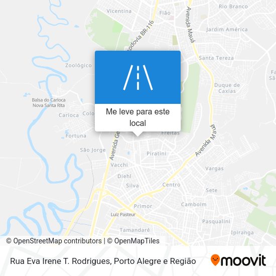 Rua Eva Irene T. Rodrigues mapa