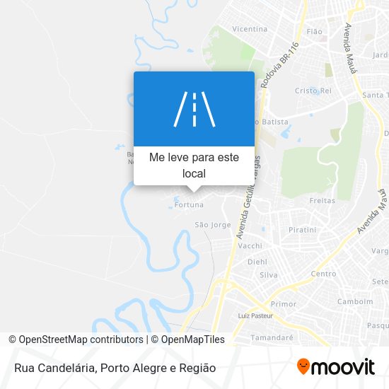 Rua Candelária mapa