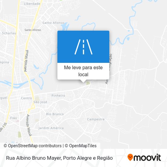 Rua Albino Bruno Mayer mapa