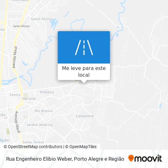 Rua Engenheiro Elibio Weber mapa