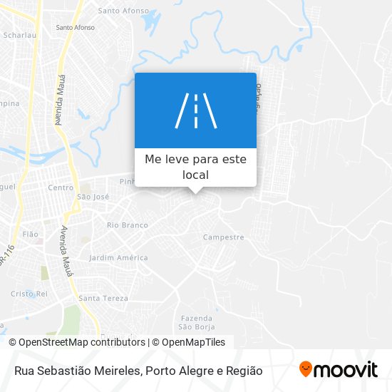 Rua Sebastião Meireles mapa