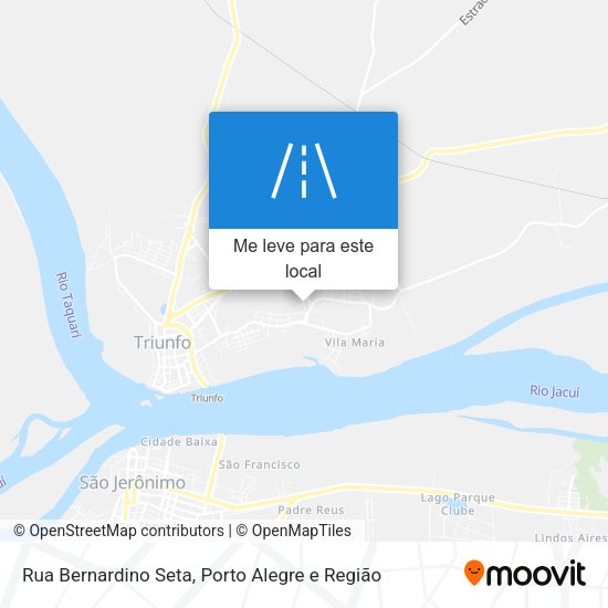 Rua Bernardino Seta mapa