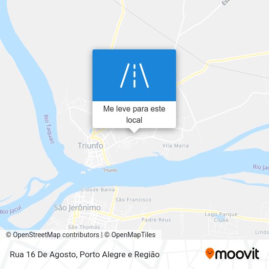 Rua 16 De Agosto mapa