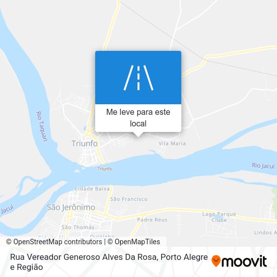 Rua Vereador Generoso Alves Da Rosa mapa