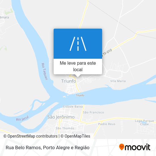 Rua Belo Ramos mapa