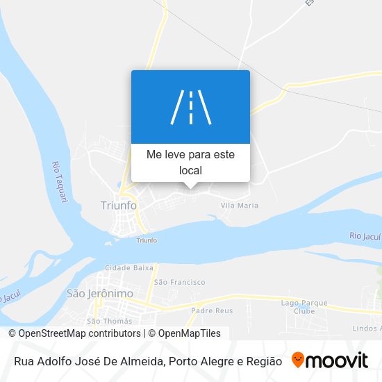 Rua Adolfo José De Almeida mapa