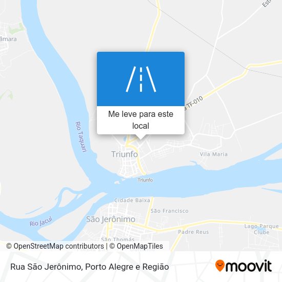Rua São Jerônimo mapa