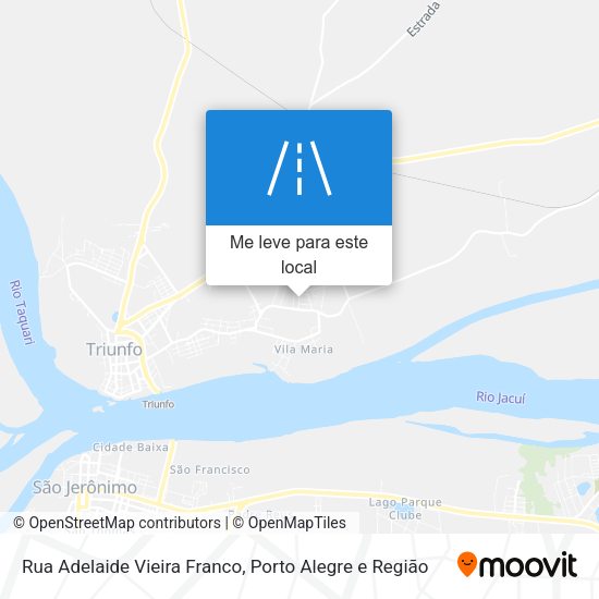 Rua Adelaide Vieira Franco mapa