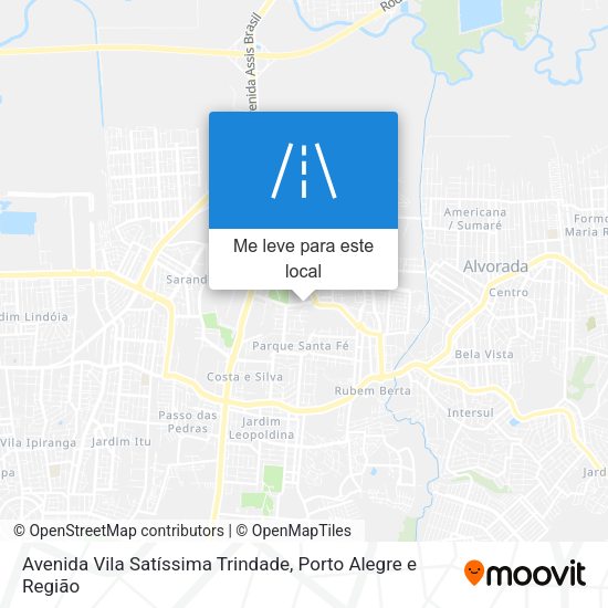 Avenida Vila Satíssima Trindade mapa