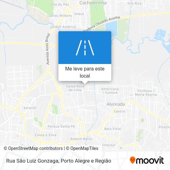 Rua São Luiz Gonzaga mapa