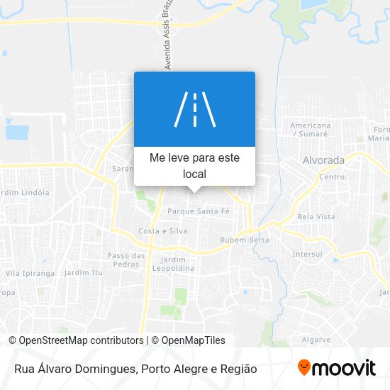 Rua Álvaro Domingues mapa
