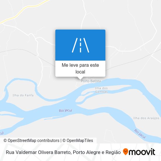 Rua Valdemar Olivera Barreto mapa