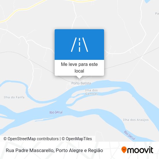 Rua Padre Mascarello mapa