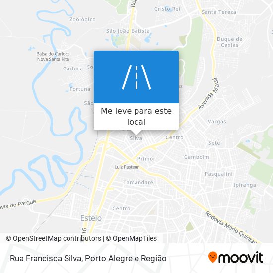 Rua Francisca Silva mapa