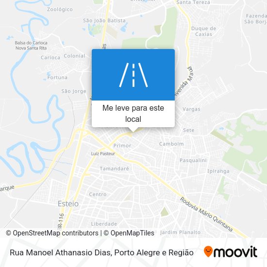 Rua Manoel Athanasio Dias mapa