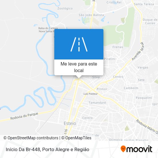 Início Da Br-448 mapa