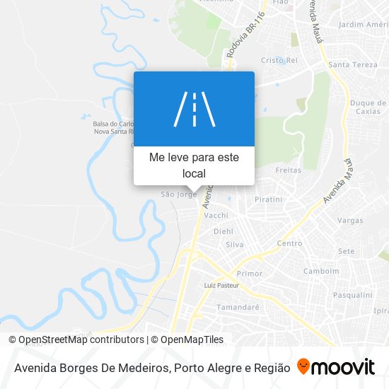 Avenida Borges De Medeiros mapa