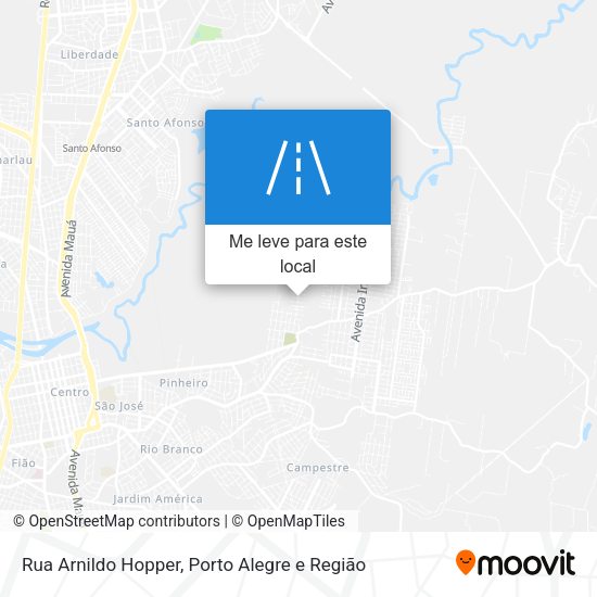 Rua Arnildo Hopper mapa