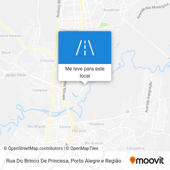 Rua Do Brinco De Princesa mapa
