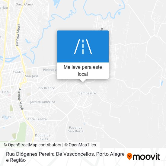 Rua Diógenes Pereira De Vasconcellos mapa