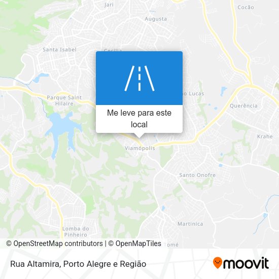 Rua Altamira mapa