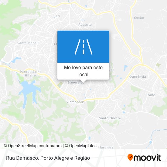 Rua Damasco mapa