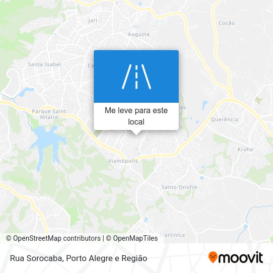 Rua Sorocaba mapa