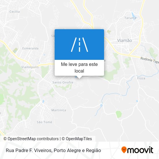 Rua Padre F. Viveiros mapa