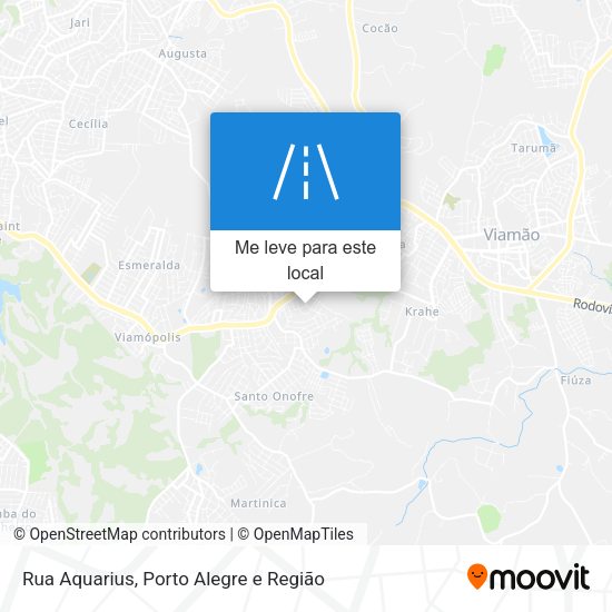 Rua Aquarius mapa