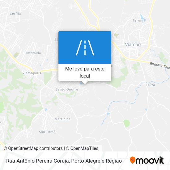 Rua Antônio Pereira Coruja mapa