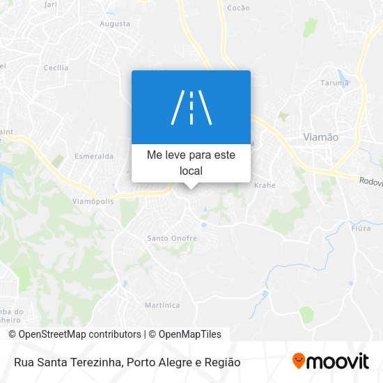 Rua Santa Terezinha mapa