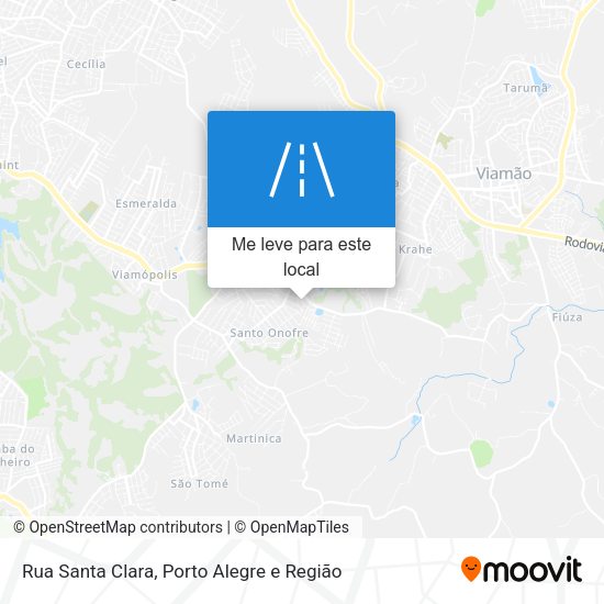 Rua Santa Clara mapa