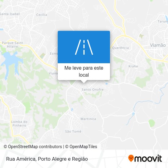Rua América mapa