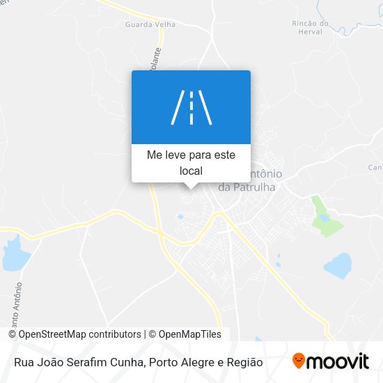 Rua João Serafim Cunha mapa