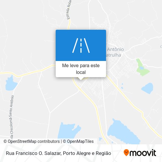 Rua Francisco O. Salazar mapa