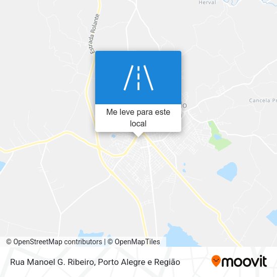 Rua Manoel G. Ribeiro mapa